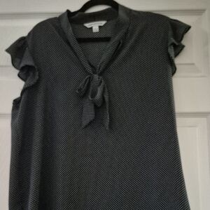 Counterparts Black and White Polka Dot Blouse